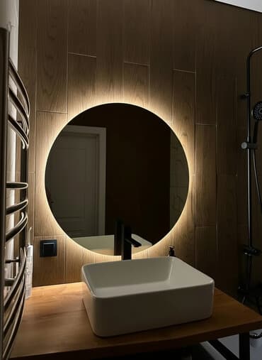 зеркало ванную: Зеркала с подсветкой, с рамой, разных форм и дизайнов — 1