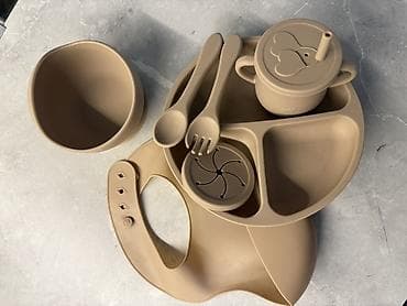 толокары бишкек: Детский набор для прикорма из пищевого силикона, цвет бежевый. В — 1