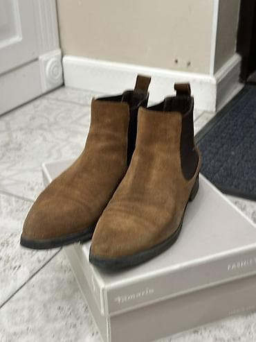 lining бу: Замшевые челси Robert Lenzi - Модель: классические челси - Материал — 1