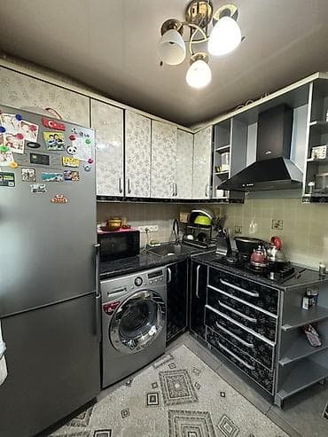 osh flat: 3 комнаты, 57 м², 6 мкр 104 серия, 1 этаж, Евроремонт — 2