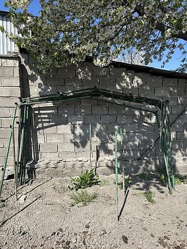 коса: Каркас для теплицы/навеса из металлических труб - Материал: стальная — 2