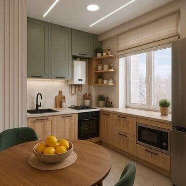 квартира ак ордодон: 2 бөлмө, 35 кв. м, Элитка, 2 кабат, Дизайнердик ремонт — 1