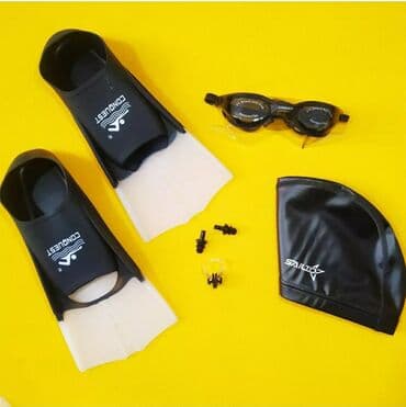 плавательные очки: Ласты для плавания тренировочные очки шапки для бассейна бассейна — 3