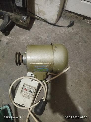 однофазный: Электродвигатель с пусковым блоком - Асинхронный электродвигатель с — 1