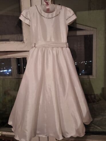 волейбольные формы: Детское платье, цвет - Белый, Б/у — 2