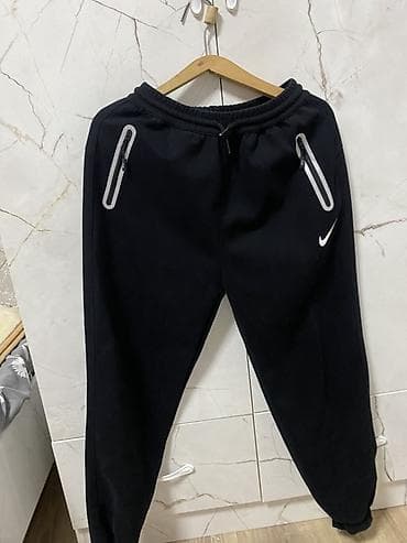 tech flecce: Спортивный костюм Nike (толстовка + брюки), черный. - Материал — 2