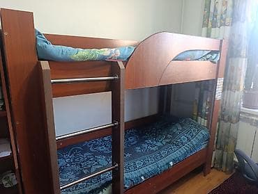 Бүктөлүүчү жеңил керебеттер: Балдар үчүн эки ярустуу, ЛДСП, түсү - Күрөң — 3