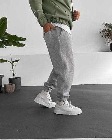 Штаны, С карманами, Япония, Футер, Осень-весна