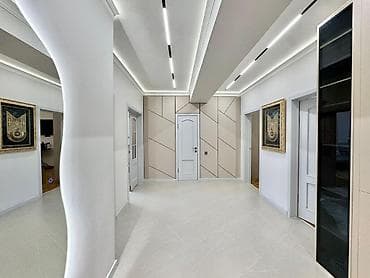кватира жер там: 3 комнаты, 104 м², Элитка, 2 этаж, Дизайнерский ремонт — 9
