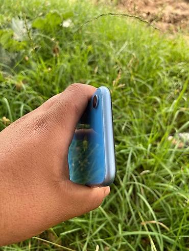 IPhone Xr, 64 ГБ, Синий, Зарядное устройство, Защитное стекло, Чехол, 77 % — 3