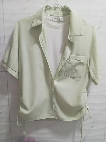 рубашку фирмы: 🌿 Лёгкая рубашка в нежно-фисташковом цвете Стильная и комфортная вещь — 2