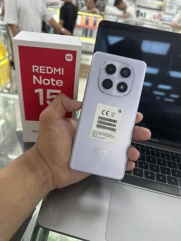 Техника и электроника: Redmi, Redmi Note 15, Б/у, 256 ГБ, цвет - Голубой, 2 SIM — 1