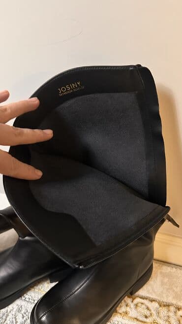 женский пол сапог: Сапоги, 35, Новый, цвет - Черный — 4