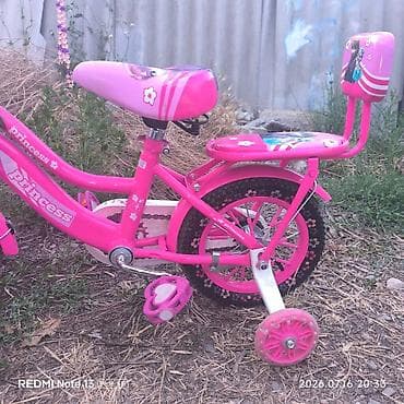 Детский велосипед Princess, розовый - Колеса около 12" с широкой — 5