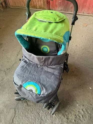 многофункциональная коляска для детей: Балдар арабасы, түсү - Күмүш, Колдонулган — 9