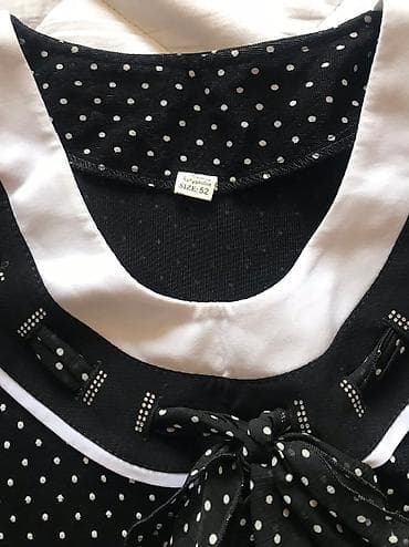 в горох: Блузка, Классическая модель, Трикотаж, Удлиненная модель — 5