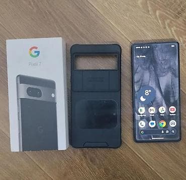 Google Pixel 7, Б/у, 128 ГБ, цвет - Черный, 1 SIM, eSIM