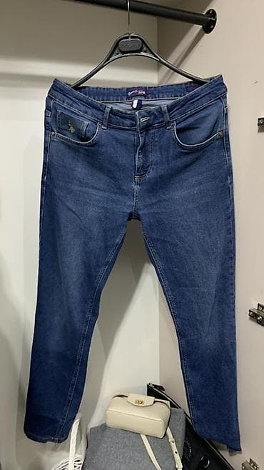 джинсовая юбка: Джинсы из плотного денима классического синего цвета. (Оригинал) - — 1