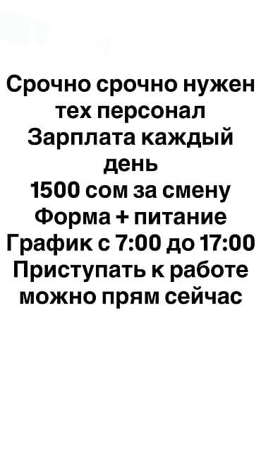 Требуется Уборщик, Оплата: Ежедневно