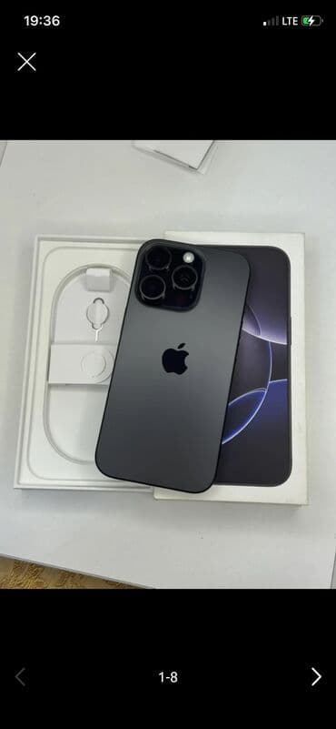 фантом 4 про цена: IPhone 16 Pro, Б/у, 256 ГБ, Black Titanium, Кабель, Коробка, 96 % — 1