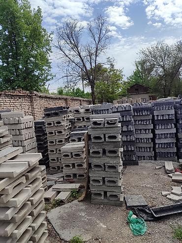 мата пила: Бордюр, латок, люк. Бордюрдун баардык түрү Узуну 50см, 1м Бийиктиги — 9