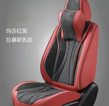 кожаный сиденья: Чехлы Кожаные, С подушкой, цвет - Синий, Новый, Самовывоз — 6