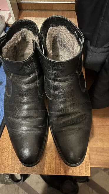 обувь ручной работы бишкек: Продаю мужские сапоги 43 размера. Кожа. Натуральный мех. Турция — 4