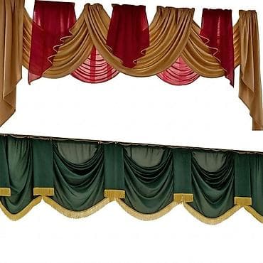 пш метр: Ламбрекен для окна ширина 4.6 метра, высота 80 см, штора - ламбрекен — 1