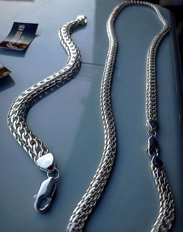 Личные вещи: Цепочка, Бисмарк, Проба 925, Унисекс, Новый — 9