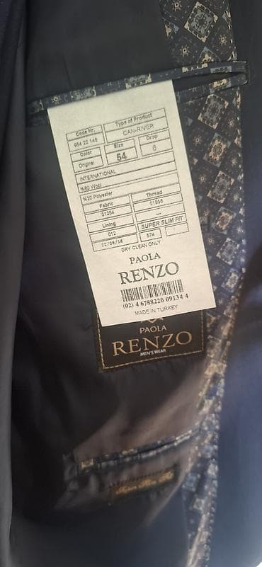 парка женская с мехом бишкек: Мужской пиджак Paola Renzo - Модель: CAN-RIVER, Super Slim Fit — 2