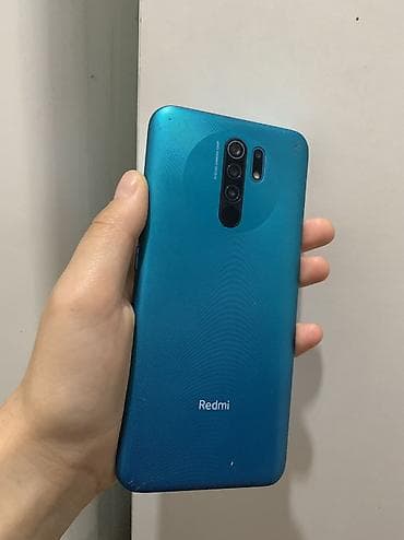 Redmi, Redmi 9, Б/у, 64 ГБ, цвет - Синий, 2 SIM
