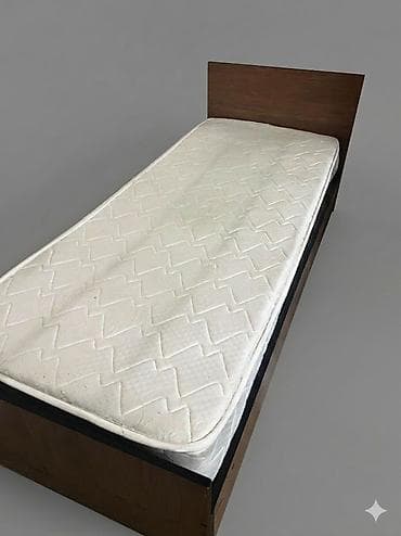 bed sheet: Односпальная кровать с матрасом - Размер спального места — 2