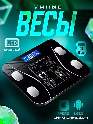 электронные напольные весы б у: Напольные весы Электронные, Стекло, 180 кг — 1
