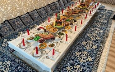 повар с выездом на дом: Арендага стол. 4 метр.И 3.5 метр. Ширина 1.10. Высота 40 — 4