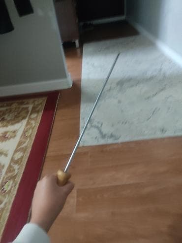 Металлический шомпол/струбцина-зонд с деревянной рукояткой - Прямой — 1