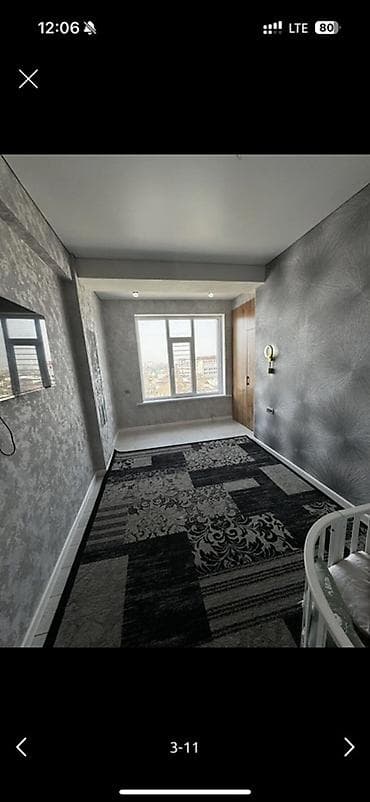 азия мол дом: 2 комнаты, 45 м², Элитка, 6 этаж, Свежий ремонт — 3
