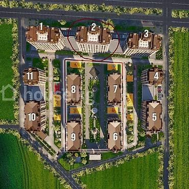 3 комнаты, 122 м², Асанбай мкр Элитка, 10 этаж, ПСО (под самоотделку) — 1