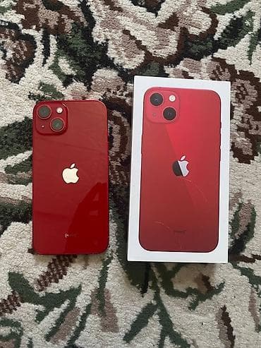 dj controller: IPhone 13, Б/у, 256 ГБ, Красный, Чехол, Коробка, 77 % — 2