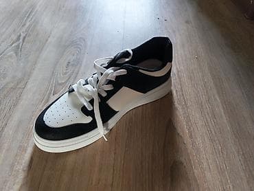 nike tech flece: Кроссовки низкие, черно-белые, повседневные - Стиль: классический — 2