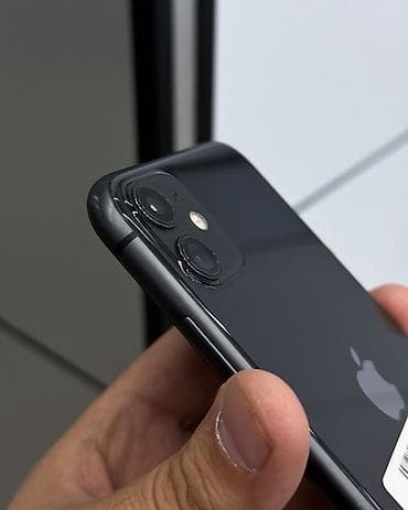 айфон 9 ош: IPhone 11, Б/у, 128 ГБ, Черный, Защитное стекло, Чехол, 94 % — 5