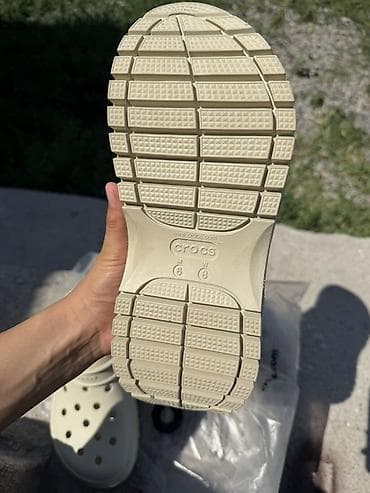 кроксы цена: Сабо, 38, 38.5, 39, Crocs, Новый, цвет - Бежевый, Платная доставка, Самовывоз — 5