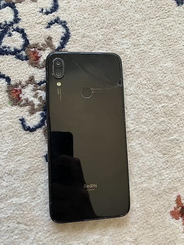 Техника и электроника: Redmi, Redmi Note 7, Б/у, 64 ГБ, цвет - Черный, 2 SIM — 3