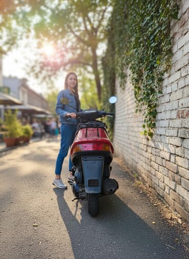 Скутер Сузуки адрес в100, сел и поехал, не работает освещение, электро