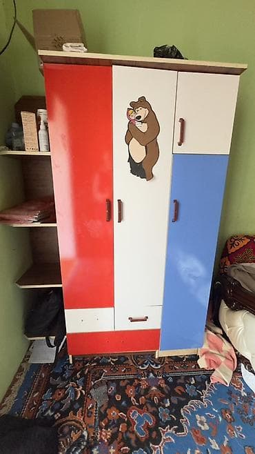 спальня мишок: Гарнитур для зала, Шкаф, МДФ, цвет - Коричневый — 7