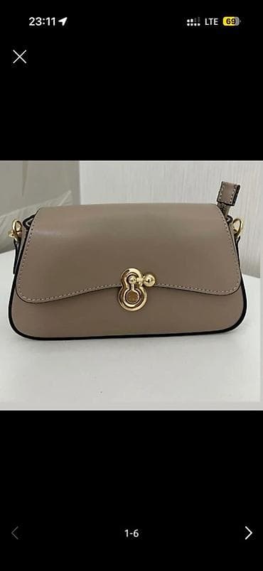 качан: Италия .В наличии новая натуральная кожаная бежевая сумка Италия в — 2