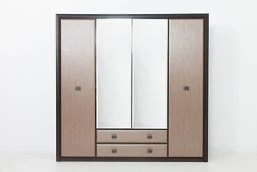 шыфонеры: Шкаф для одежды 4Д коллекции Коен МДФ, Штрокс Темный, БРВ Брест — 2