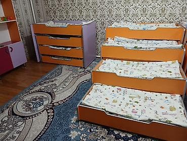 4 pot: Детские выкатные кровати для детского сада/дома - Комплект модульных — 2