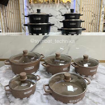 набор чайник и пиалы: Посуда набор 5 в 1 по супер цене !Антипригарное покрытие АКЦИЯ АКЦИЯ — 1