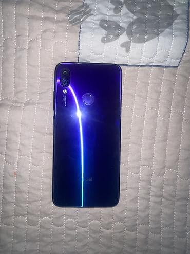 Redmi, Redmi Note 7, Б/у, 64 ГБ, цвет - Синий, 2 SIM