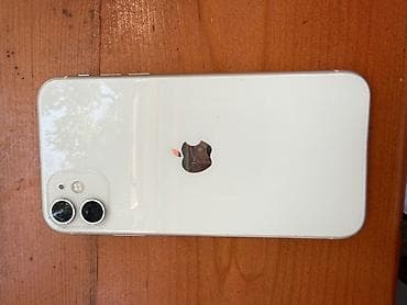 IPhone 11, белый цвет. - Корпус из стекла и алюминия, закругленные
